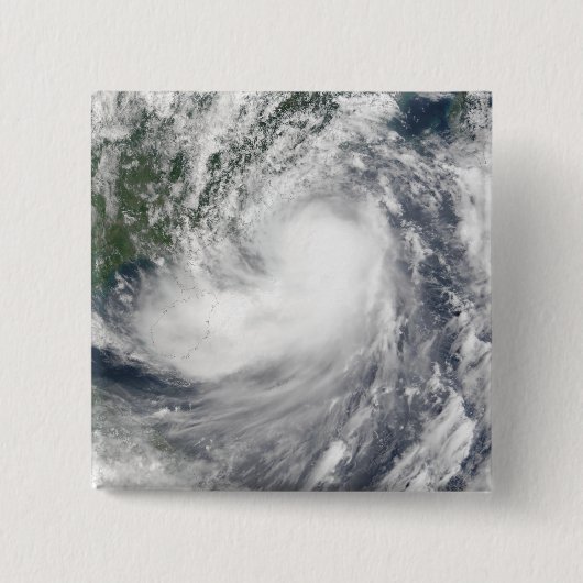 Badge Carré 5 Cm Tempête tropicale Hagupit (Devant)