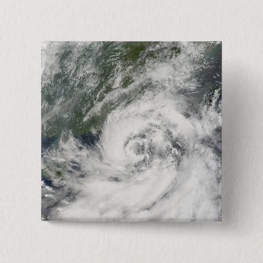 Badge Carré 5 Cm Tempête tropicale Kammuri (Devant)