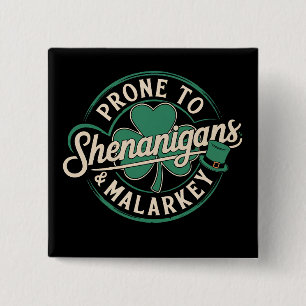 Badge Carré 5 Cm Tendance aux Fredaines & Galimatias St Patrick's D
