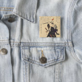 Badge Carré 5 Cm Terasaka Kichiemon (En situation)