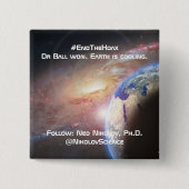 Badge Carré 5 Cm Terminer le bouton de canular par RoseWrites (Devant)