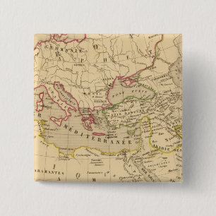 Badge Carré 5 Cm Terre aux trois fils de Noe