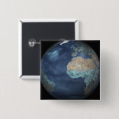 Badge Carré 5 Cm Terre entière montrant l'évaporation (Devant & derrière)