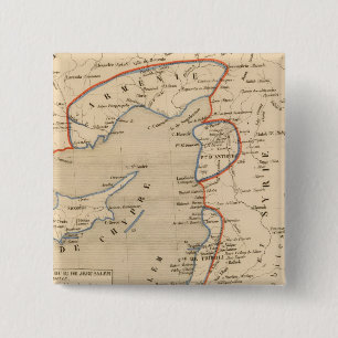 Badge Carré 5 Cm Terre Sainte, la Croisade