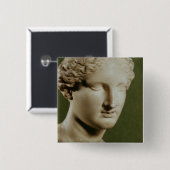 Badge Carré 5 Cm Tête d'Artemis (Devant & derrière)