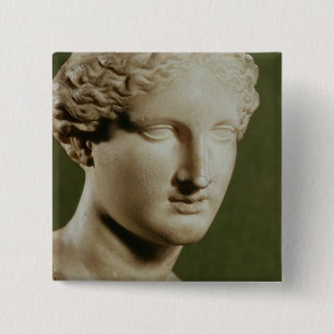 Badge Carré 5 Cm Tête d'Artemis