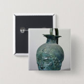 Badge Carré 5 Cm Tete de Gabies' (Devant & derrière)