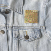 Badge Carré 5 Cm Texas par Rand McNally (En situation)