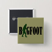 Badge Carré 5 Cm Texte et graphique squatté vert (Devant & derrière)