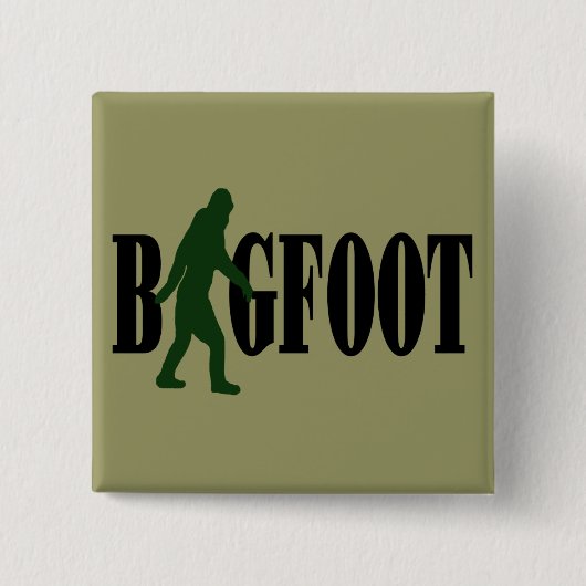 Badge Carré 5 Cm Texte et graphique squatté vert (Devant)