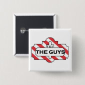 Badge Carré 5 Cm TGI l'insigne de types (Devant & derrière)