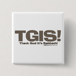 Badge Carré 5 Cm TGIS Sabbath design