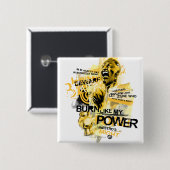 Badge Carré 5 Cm Thaal Sinestro 10 (Devant & derrière)