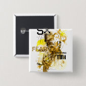 Badge Carré 5 Cm Thaal Sinestro 11 (Devant & derrière)