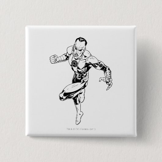 Badge Carré 5 Cm Thaal Sinestro 3 (Devant)