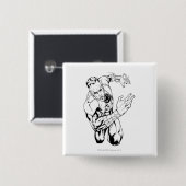 Badge Carré 5 Cm Thaal Sinestro 9 (Devant & derrière)