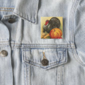 Badge Carré 5 Cm Thanksgiving (En situation)