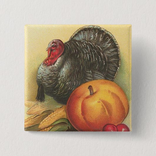 Badge Carré 5 Cm Thanksgiving (Devant)