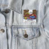 BADGE CARRÉ 5 CM THÉ (En situation)