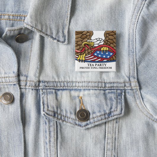 BADGE CARRÉ 5 CM THÉ (En situation)