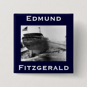 Badge Carré 5 Cm The Edmund Fitzgerald