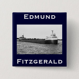 Badge Carré 5 Cm The Edmund Fitzgerald