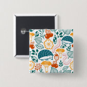 Badge Carré 5 Cm The forest (Devant & derrière)