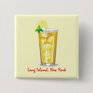 Badge Carré 5 Cm Thé glacé de Long Island