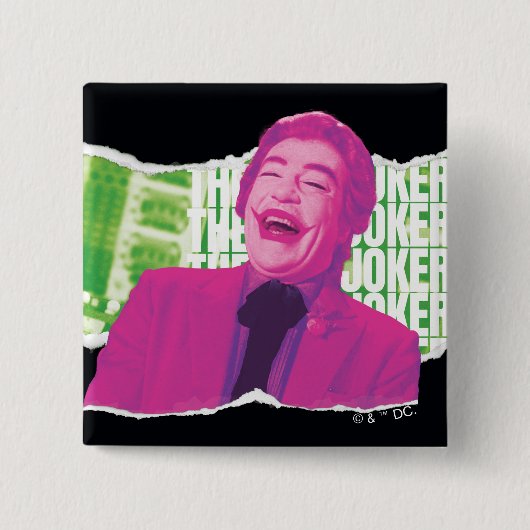 Badge Carré 5 Cm The Joker Scrapbook Laugh (Devant)