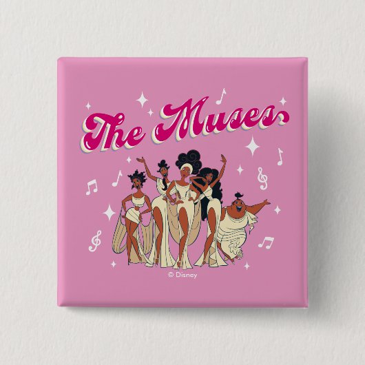 Badge Carré 5 Cm The Muses Button (Devant)