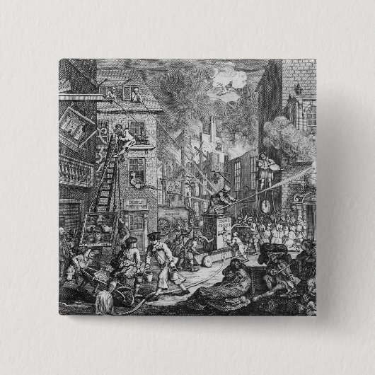 Badge Carré 5 Cm The Times, plat I, 1762 (Devant)