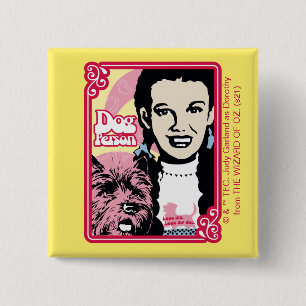 Badge Carré 5 Cm The Wizard Of Oz™ Dorothy™ & Toto™ - Dog Person
