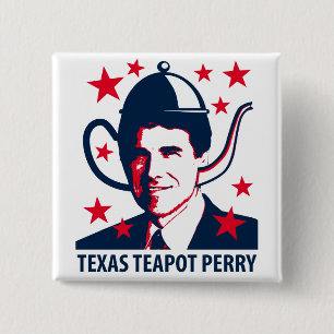 Badge Carré 5 Cm Théière Perry