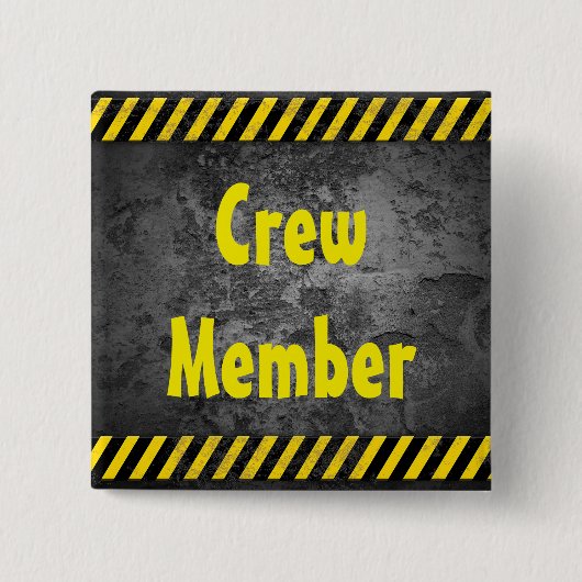 Badge Carré 5 Cm Thème de construction (Devant)