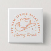 Badge Carré 5 Cm Thème de la soirée Spring break (Devant)