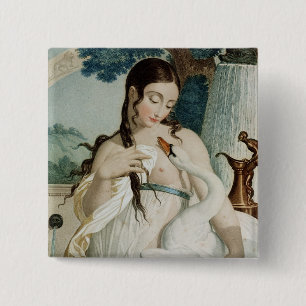 Badge Carré 5 Cm Thermidor, onzième mois de républicain