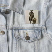 Badge Carré 5 Cm Thomas Jefferson (En situation)