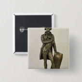 Badge Carré 5 Cm Thomas Jefferson (Devant & derrière)