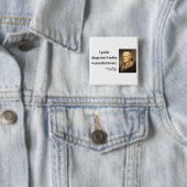 Badge Carré 5 Cm Thomas Jefferson Citation 9c (En situation)
