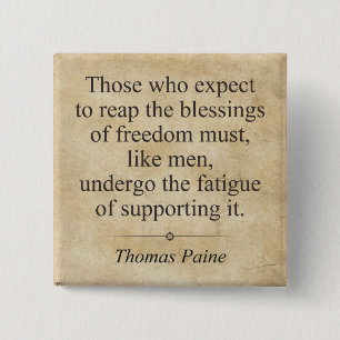 Badge Carré 5 Cm Thomas Paine