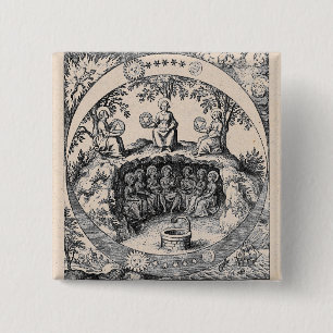 Badge Carré 5 Cm Three Sisters of Alchemy