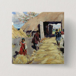 Badge Carré 5 Cm Threshing-floor, 1916