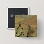 Badge Carré 5 Cm Tibétains occidentaux, 1875 (Devant & derrière)