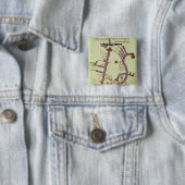 Badge Carré 5 Cm Tigre et l'Euphrate (En situation)