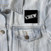 Badge Carré 5 Cm Timbre d'équipage (En situation)