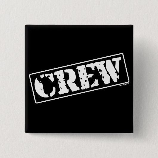 Badge Carré 5 Cm Timbre d'équipage (Devant)