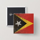 Badge Carré 5 Cm Timor oriental (Devant & derrière)