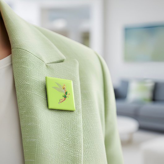 Badge Carré 5 Cm Tinker Bell Button