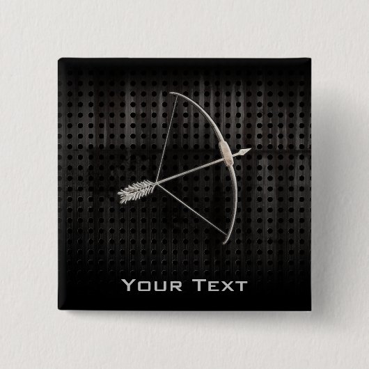 Badge Carré 5 Cm Tir à l'arc frais (Devant)