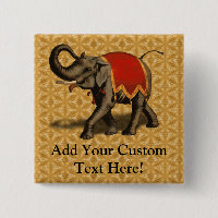 Tissu de l'éléphant d'Asie w/Red
